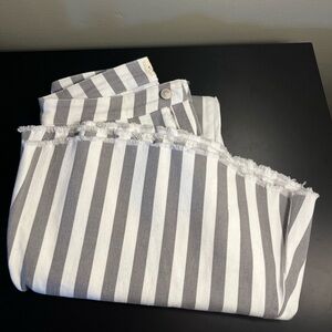 Gray striped bell bottoms